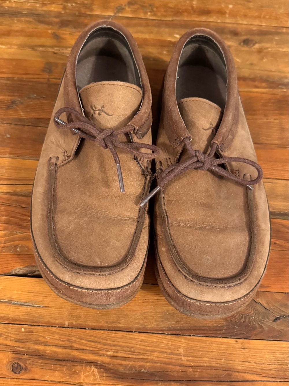 Chaco Brown Leather Lace-Up Flats